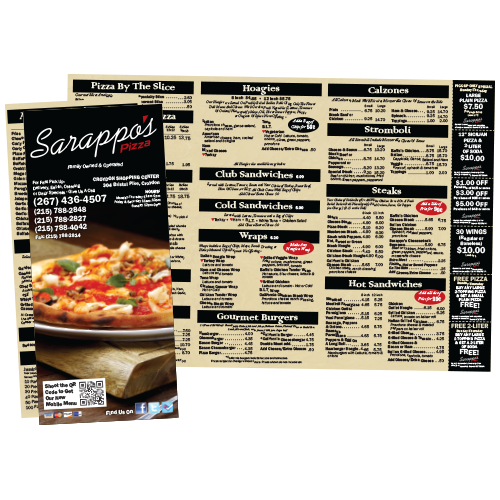 Italian ⁄ Pizza Restaurant Menu and Website Design